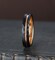 Hammered tungsten ring, black wedding band, gift for him, anniversary gift, stacking wedding ring, unique men's ring, Valentine's Day gift product 1